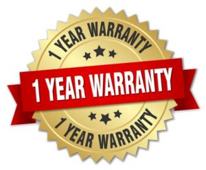 1 year warranty badge